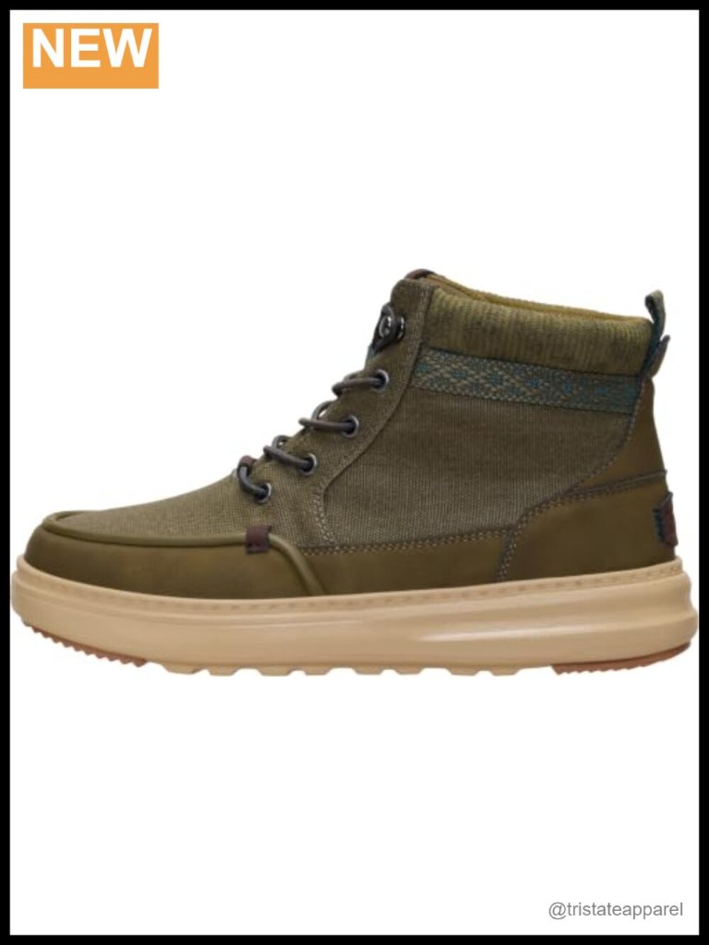 Women's Water Repellent Waxed Canvas Lace Up Ankle Boot, Lightweight, Removable
